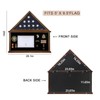 Tieeqe Large Military Shadow Box - Solid Wood Burial Flag