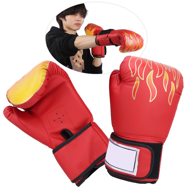 1Pair Universal Adult Boxing Glove PU Leather Sandbag Sanda Muay