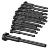 SOTTORICH 10 Pack 1/8" Black Stainless Steel Invisible Receiver and