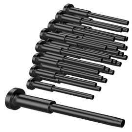 SOTTORICH 10 Pack 1/8" Black Stainless Steel Invisible Receiver and Swage Stud End for Cable Railing, Deck Stair Threaded End Fitting for Wood & Metal Post, Black Cable Railing Hardware
