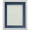 Frame Company Allington White A4 Frame With Blue Mount For