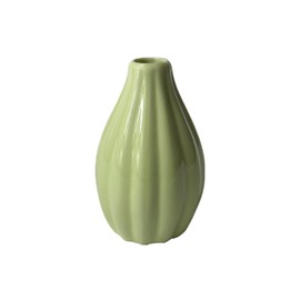 Handmade Ceramic Vase, Minimalist Small Flower Vase for Pampas Grass & Dried Flowers, Farmhouse Home Decor for Shelf, Table, Office & Bedroom