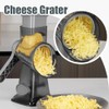 KEOUKE Rotary Cheese Grater with Handle Vegetable Cheese Shredder Slicer