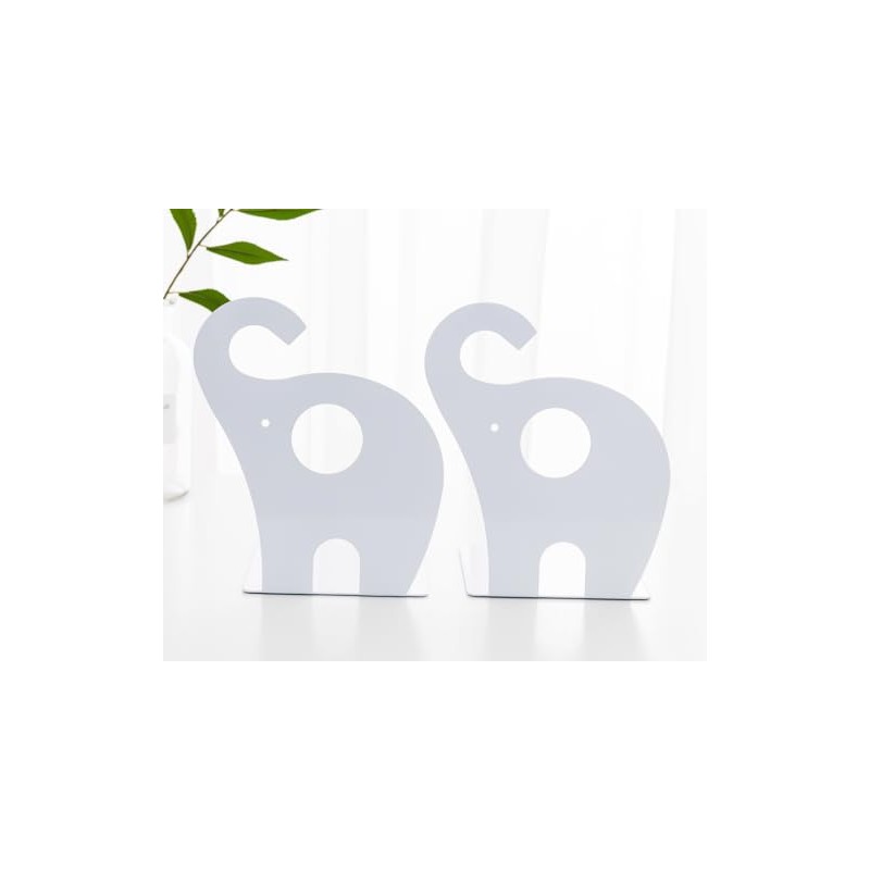 zmgmsmh one Pair Cute Cartoon Elephant Nonskid Bookends Art Bookend