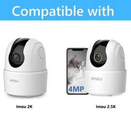 Flexible Gooseneck Clamp Mount for Imou 2K/2.5K WiFi Security Camera (White)