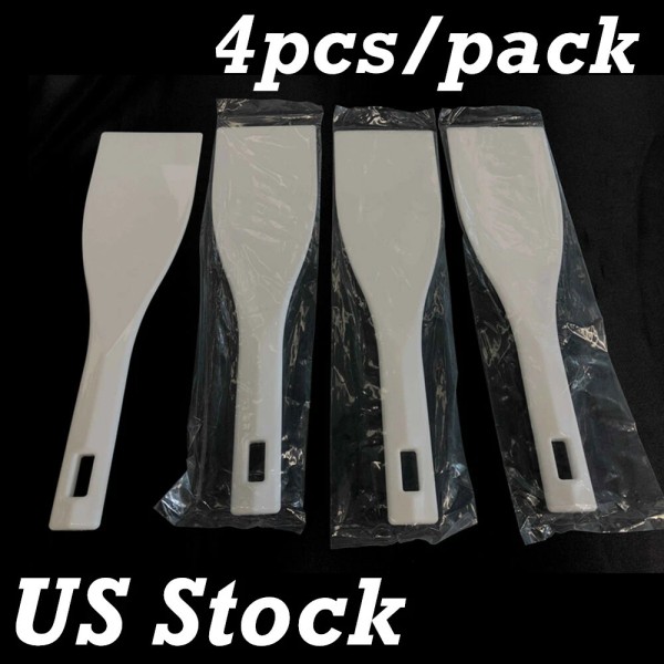 QOMOLANGMA 4pcs 3" Gallon Spatula Ink Scoop Silk Screen Print