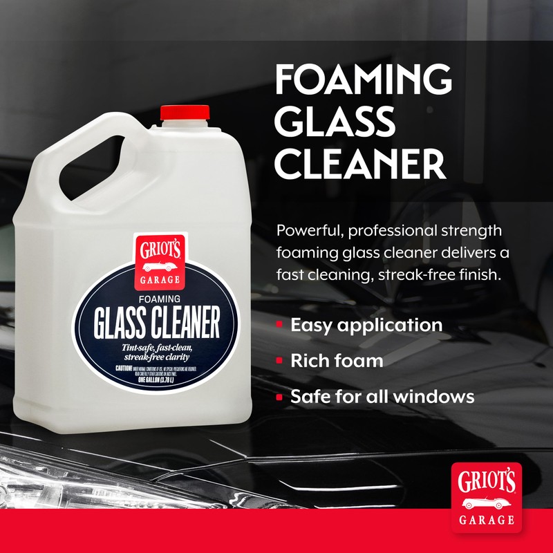 Griot's Garage Foaming Glass Cleaner for Car Window, Windshield, Mirror,