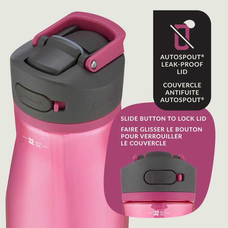 Contigo Ashland 2.0 Water Bottle with Straw and Leak-Proof Locking