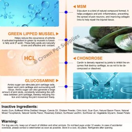 Oimmal Hemp Hip and Joint Support Supplement for Dogs Glucosamine for Dogs 150 Chews