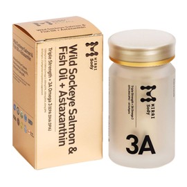 Omega 3 Fish Oil Wild Sockeye Salmon Fish Oil with Astaxanthin Ultra Absorption Omega-3 Formula Non-GMO