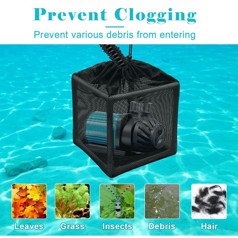 Catcan 10 Inch Pond Pump Filter Bag, Pump Barrier Mesh