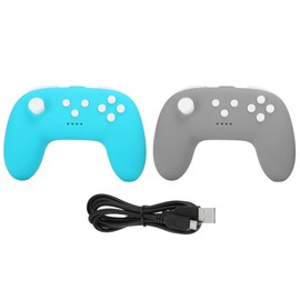 Wireless Bluetooth Gamepad for Switch Pro Mini Grip Handle for NS Lite Double Vibration(Dark Gray Green )