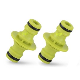 hep® Double Male Hose Connectors Extender for Join Garden Hose Pipe Tube Fits 1/2'' 12.5mm% 15mm Hose Quick Connetors for Gardening, Car Washing Pack of 2