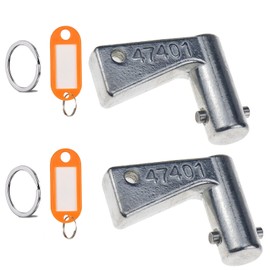2-Pack Battery Isolator and Disconnect Key 47401 701/47401 for JCB Construction Equipment and Telehandler Models