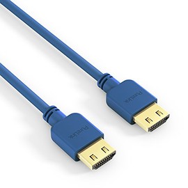 PureLink, High Speed HDMI Connection Cable (4 K UltraHD (2160P), Ethernet, 18 Gbps), HDMI-A Male to HDMI-A male, Certificate, Halogen Free, Ultra Flat 0,50m blue