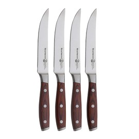 Messermeister Avanta Forged 5” Fine Edge Steak Knife Set - German X50 Stainless Steel - Rust Resistant & Easy to Maintain - Includes 4 Steak Knives
