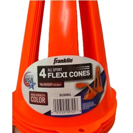 Franklin - 9" All Sport Flexi Cones / Field Marker Cones (4 Pack) - 3130S1