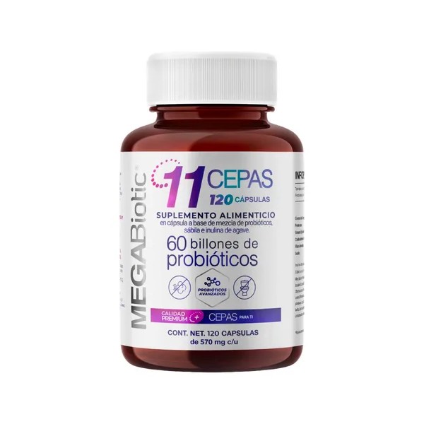 60 Billones De Probioticos Con 11 Cepas 120 Cápsulas Megabiotic