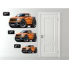 2009-2014 Camaro Wall Decal 2ft Long Vinyl Reusable Movable Fun