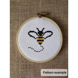 Unbranded Counted Cross Stitch Bee Bumblebee Pattern