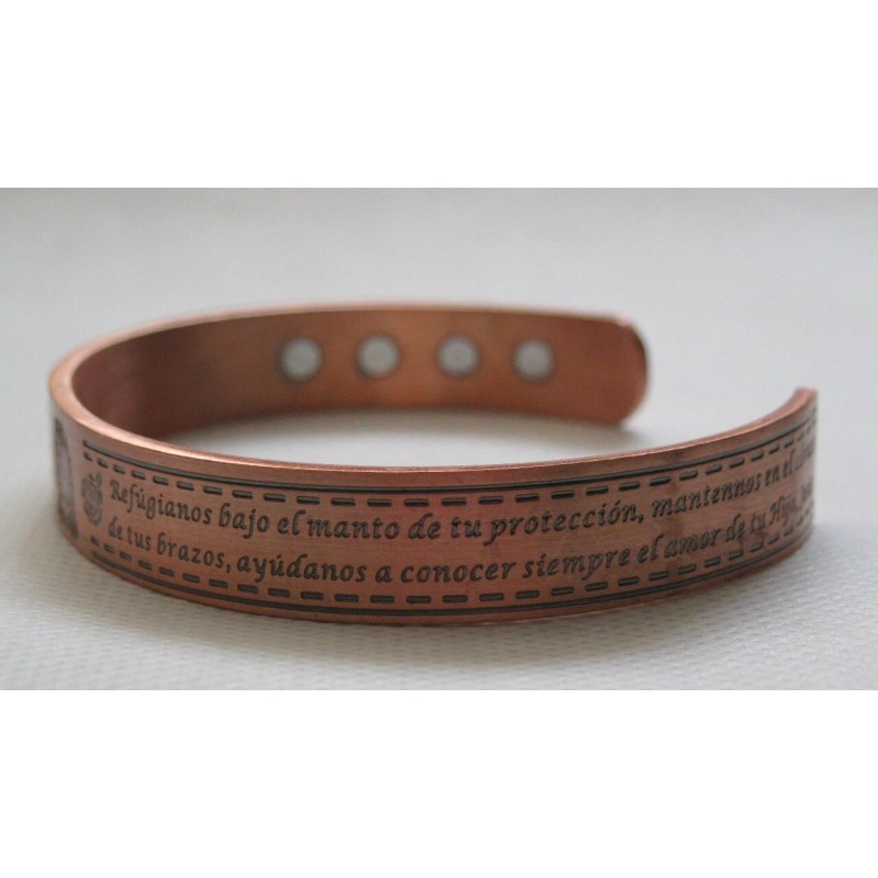 New Set of 2 Virgen De Guadalupe Magnetic 99% Copper