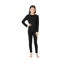 Kids Heat Baselayer Set,Black,X-Large