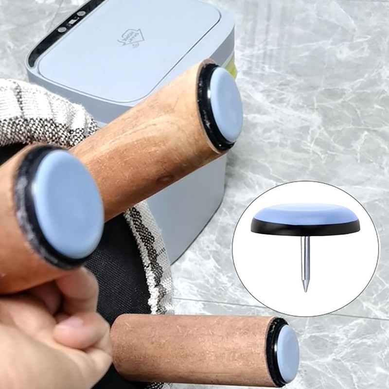 家具スライダー 20枚セット 19mm/25mm 円形 家具移動パッド ネイル付き キズ防止 騒音きず防止 防振 傷防止