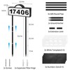 Solar House Numbers for Outside, Aqonsie Solar Powered Address Sign