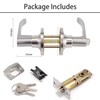 Door Handle Lock with Keys, Internal Door Lock with Adjustable