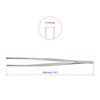 Aoje-Link Stainless Steel Straight Blunt Tweezers, with Precision Horizontal Serrated