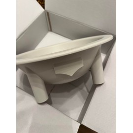 Kavafied Tanoa - Traditional Kava Bowl, 1.5 Gallons, Food Safe PP, 15"x15"x5.5" (Ewa Beach White)