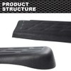 CRODESSIGN Bed Rail Cover Caps Black Compatible with Chevy Silverado1500