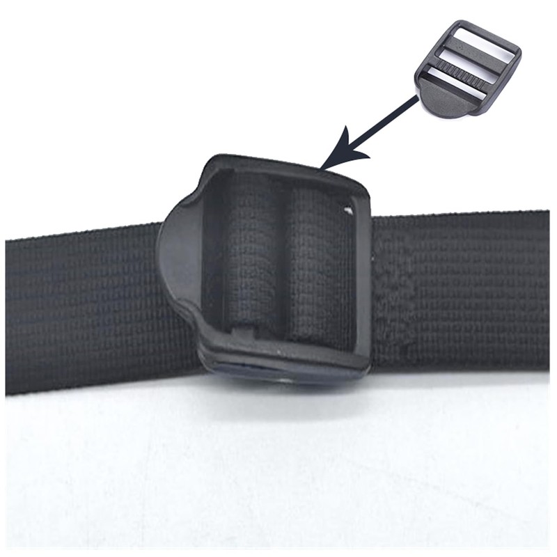 Generic 10 Pack Heavy Duty Plastic Backpack Clips - Black,