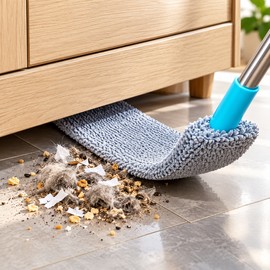 Extendable Under-Bed Duster for Hard-to-Reach Cleaning – Washable Soft Bristle Brush for Sofas, Beds & Furniture