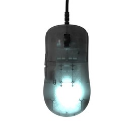 End Game Gear OP1 RGB Wired Gaming Mouse Lightweight 51.5g Right-Handed, Swappable Kailh GX Main Button Switches PixArt PAW3395 Optical Sensor 26K DPI 1KHz Polling Rate, Dark Frost