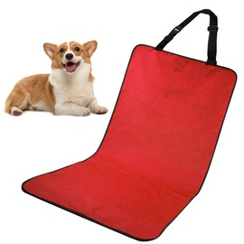 Car Seat Cover for Dogs Front, Dog Car Seat Cover Waterproof ScratchProof Nonslip, Universal Car Seat Cover for Dogs (Red)