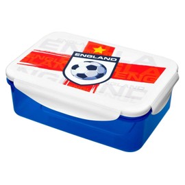 MantraRaj 1.5L Clip Lock & Seal Airtight Food Container Storage Box England Lunch Box England Football Print Kids Lunch Boxes X 1 Random Color Will Be Sent