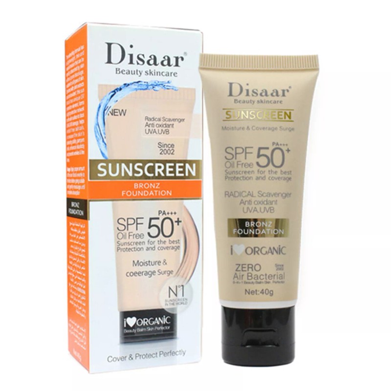 DISAAR BEAUTY Sunscreen Foundation Face Cream Body Protect UVA UVB