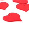 100Pcs Wood Slices HandMade Red HeartShaped Pendant Crafts DIY Wedding