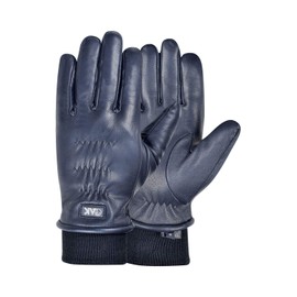 AK Supreme Winter Leather Horse Riding Gloves (Black, M)
