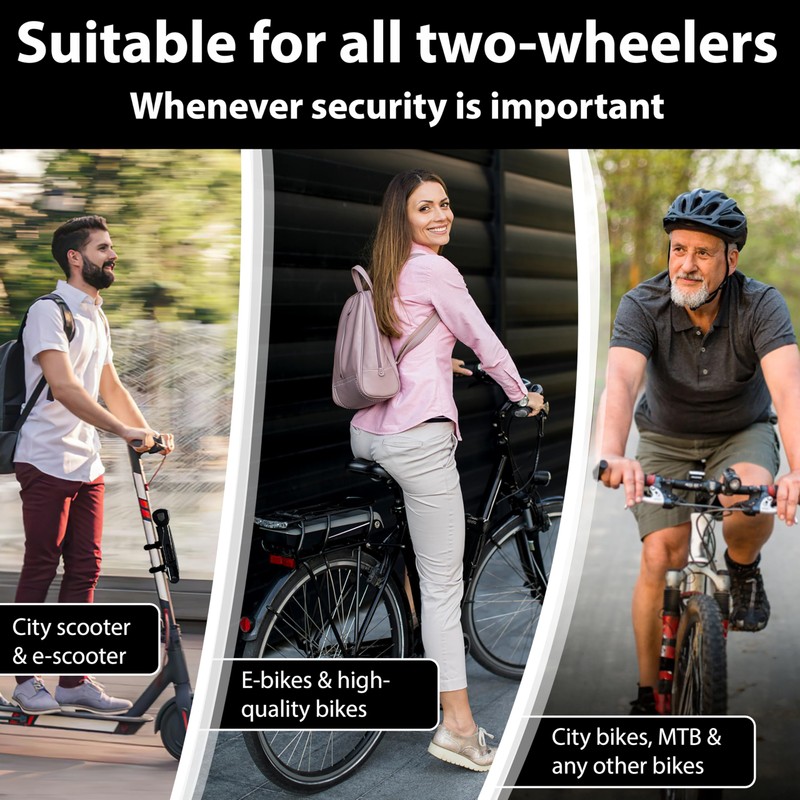 KOHLBURG Folding Bike Lock [43”] Bolt Cutter Proof with 4-Digit