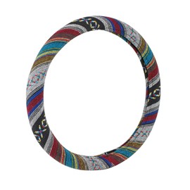 C.P.R. Universal Baja Blanket Steering Wheel Cover Baja Inca Saddle Blanket Tribal Weave Design Odorless 14"