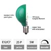 NIOSTA 25pack Opaque Green G40 Replacement Bulb,5W Incandescent Filament and