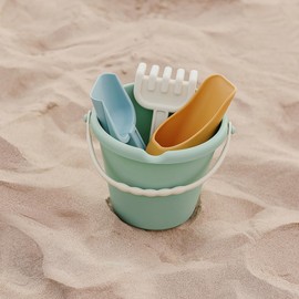 Miniland Eco Baby Sandpit Cool - Beach Toy for Children 4-Piece Set for Playing in the Sand