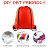 FEPITO 2 Pack Drawstring Backpack Bags Sack Cinch Bag String