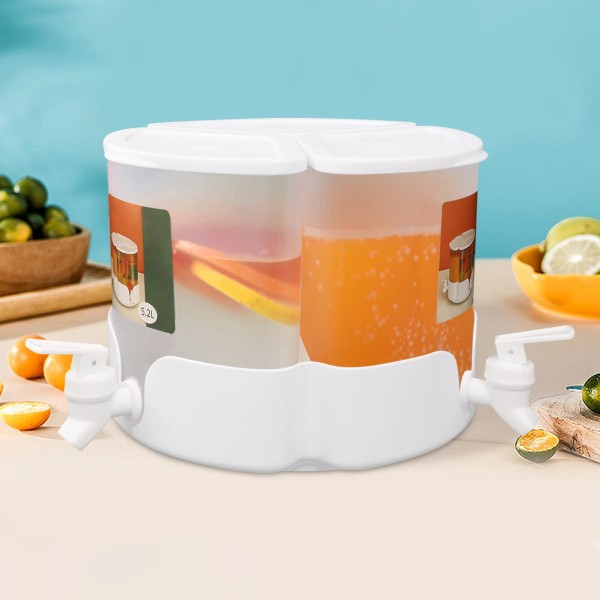 3 Compartment Beverage Cold Juice Drinking Dispenser for Hotel Cafe