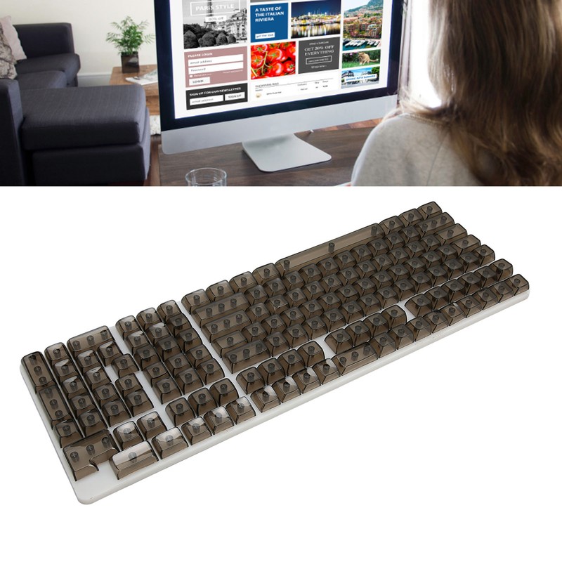 Keycap Set 132 Keys High Transparent PC CBSA Heigh Matte