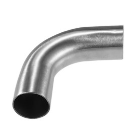 QUARKZMAN 1 Piece Exhaust Elbow Pipe 1.5 Inch Outer Diameter 90 Degree SS304 Stainless Steel