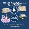 ALL4JIG 1000 Piece Rotating Puzzle Board with Drawers 22"x30"Portable Wooden