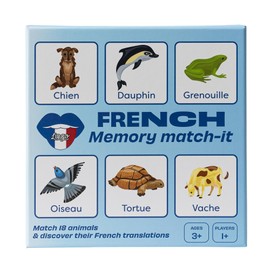 French Memory Match-It | Matching Memory Card Game by Lingo | French Language Educational Flash Cards | Fun Vocabulary Builder
